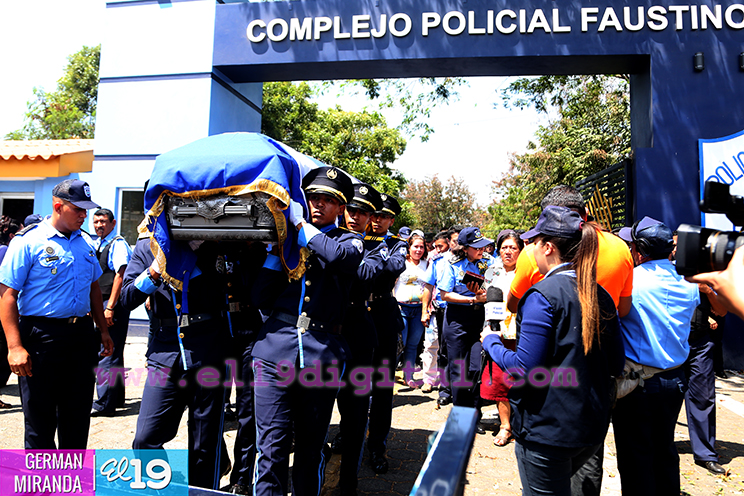 Homenaje p&oacute;stumo a Polic&iacute;a asesinado en Jinotega